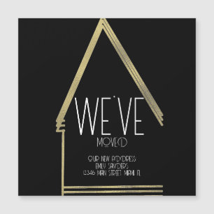 Moderne Umzug NEUE HEIMAT Adresse Magnet Karte