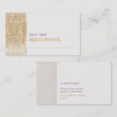 Moderne und Angesagte Gold IMITATE - Terminierungs Terminkarte (Vorne/Hinten)