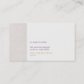 Moderne und Angesagte Gold IMITATE - Terminierungs Terminkarte (Rückseite)