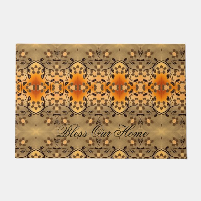 Moderne und Atemberaubende Blumenmatte Fußmatte (Vorderseite)