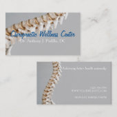 Moderne und Berufliche Chiropraktik und Wellness Visitenkarte (Vorne/Hinten)
