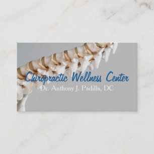 Moderne und Berufliche Chiropraktik und Wellness Visitenkarte
