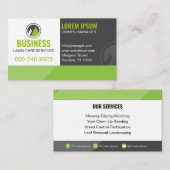 Moderne und Berufliche Rasenpflege Soziale Medien Visitenkarte (Vorne/Hinten)