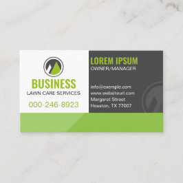 Moderne und Berufliche Rasenpflege Soziale Medien  Visitenkarte