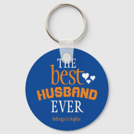 Moderne und beste Husband-Typografie je Schlüsselanhänger