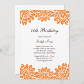 Moderne und Blumengeburtstags-Party Einladung (Vorne/Hinten)