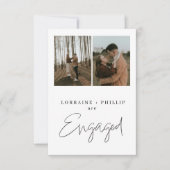 Moderne und einfache Ankündigung der Zwei-Foto-Ver (Vorderseite)