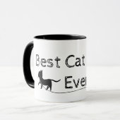 Moderne und einfache Best Cat Mama je Tasse (Vorderseite Links)