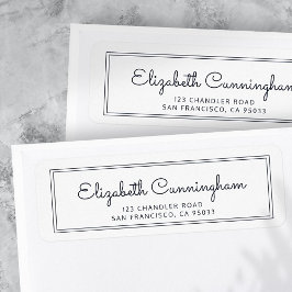 Moderne und einfache Curry Script-Rücksendeadresse