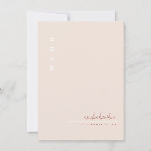 Moderne und einfache persönliche Stationierung Einladung (Vorderseite)