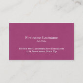 Moderne und einfache Reise-Visitenkarten Visitenkarte (Rückseite)