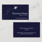 Moderne und einfache Reise-Visitenkarten Visitenkarte (Vorne/Hinten)