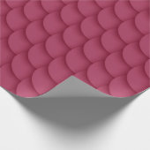 Moderne und einfache rote Meerjungfrau-Skalen Geschenkpapier (Ecke)