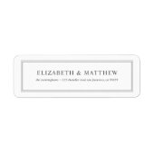 Moderne und einfache Rücksendeadresse (Vorne)