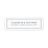 Moderne und einfache Rücksendeadresse (Vorne)