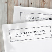 Moderne und einfache Rücksendeadresse