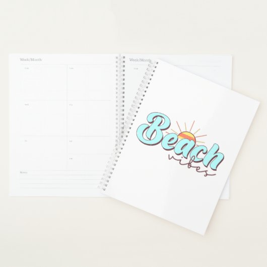 Moderne und einfache Strandvibes White Planer (Anzeige)