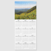 Moderne und einfache Typografie Wilder Außenkalend Magnetkarte (Vorderseite)