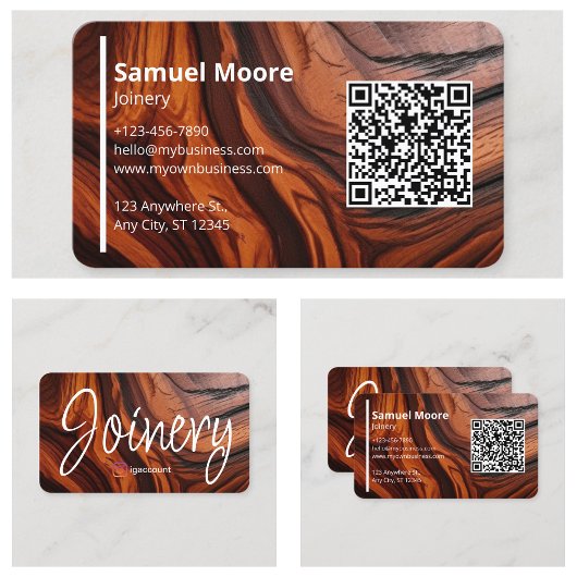 Moderne und einfache Vorlagen Visitenkarte