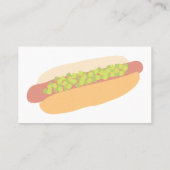 Moderne und einfache Würstchen-Gewohnheit Visitenkarte (Rückseite)