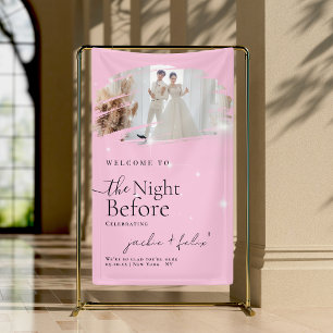 Moderne und einzigartige Probe-Dinner Begrüßung Banner