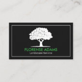 Moderne und elegante arabische Rasenpflege Visitenkarte (Vorderseite)