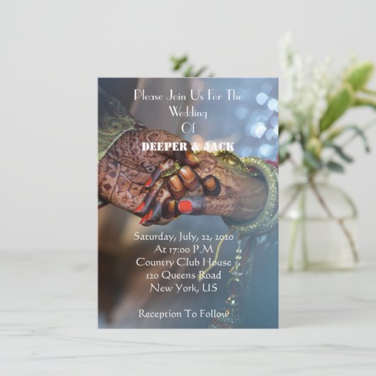 Moderne und elegante asiatische Hochzeitsinklusive (Stehend Vorderseite)