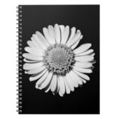 Moderne und elegante Blume Big Black and White Dai Notizblock (Vorderseite)