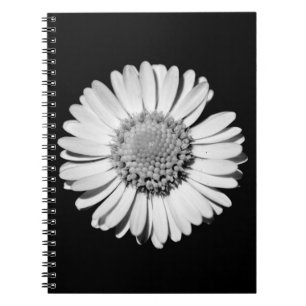 Moderne und elegante Blume Big Black and White Dai Notizblock