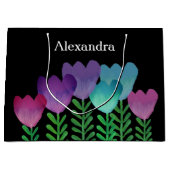 Moderne und elegante Blumenpraxis Große Geschenktüte (Vorderseite)