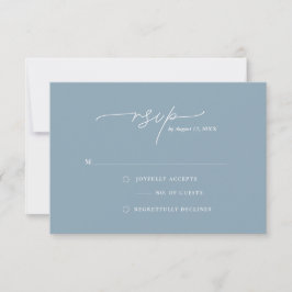 Moderne und elegante einfache Antwortkarte RSVP Karte
