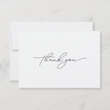 Moderne und elegante einfache Dankeschön-Karte