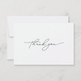 Moderne und elegante einfache Dankeschön-Karte Dankeskarte