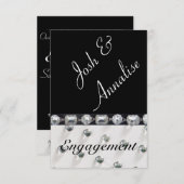 Moderne und elegante Einladung zu einem Engagement (Vorne/Hinten)