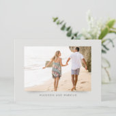 Moderne und elegante Einladung zum Hochzeitsfeiern (Stehend Vorderseite)