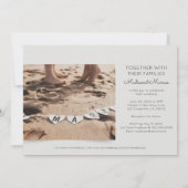 Moderne und elegante Einladung zum Hochzeitsfeiern (Rückseite)