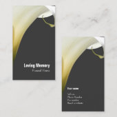 Moderne und elegante florale Visitenkarte (Vorne/Hinten)