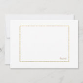 Moderne und elegante Foliage Einfache Dankeschön-K Dankeskarte (Rückseite)