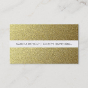 Moderne und elegante Goldfolienstreifen Visitenkarte
