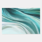 Moderne und elegante Grün- Geschenkpapier Set (Vorderseite)