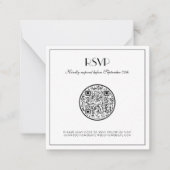 Moderne und elegante Hochzeitsfeiern - Große UAWG Mitteilungskarte (Vorderseite)