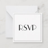 Moderne und elegante Hochzeitsfeiern - Große UAWG Mitteilungskarte (Rückseite)