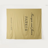 Moderne und elegante Hochzeitskulisse Wandteppich (Vorderseite (Horizontal))