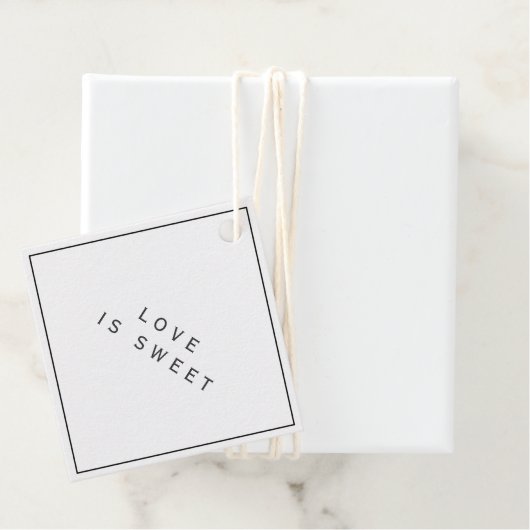 Moderne und elegante Hochzeitstipps für Geschenkar Geschenkanhänger (Beispiel)