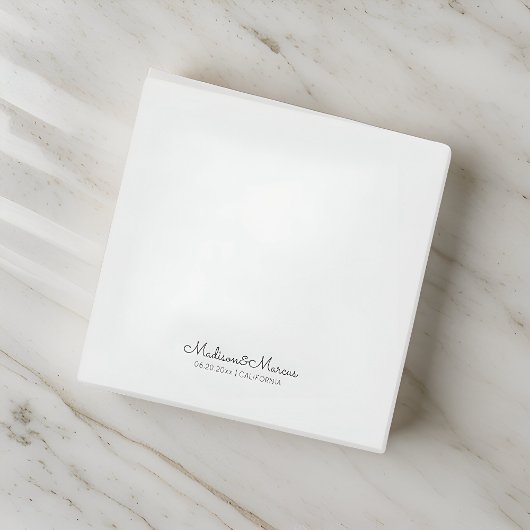 Moderne und elegante Hochzeitstypografie Post-it Klebezettel