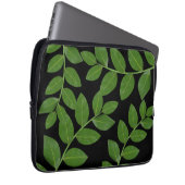 Moderne und elegante Laurel-Blätter Laptopschutzhülle (Vorne Rechts)