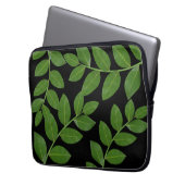 Moderne und elegante Laurel-Blätter Laptopschutzhülle (Vorderseite Links)