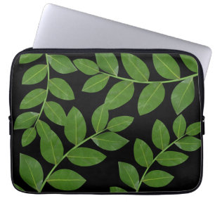 Moderne und elegante Laurel-Blätter Laptopschutzhülle