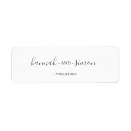 Moderne und elegante Minimalistische goldene Adres