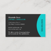 Moderne und elegante Mode Visitenkarte (Rückseite)